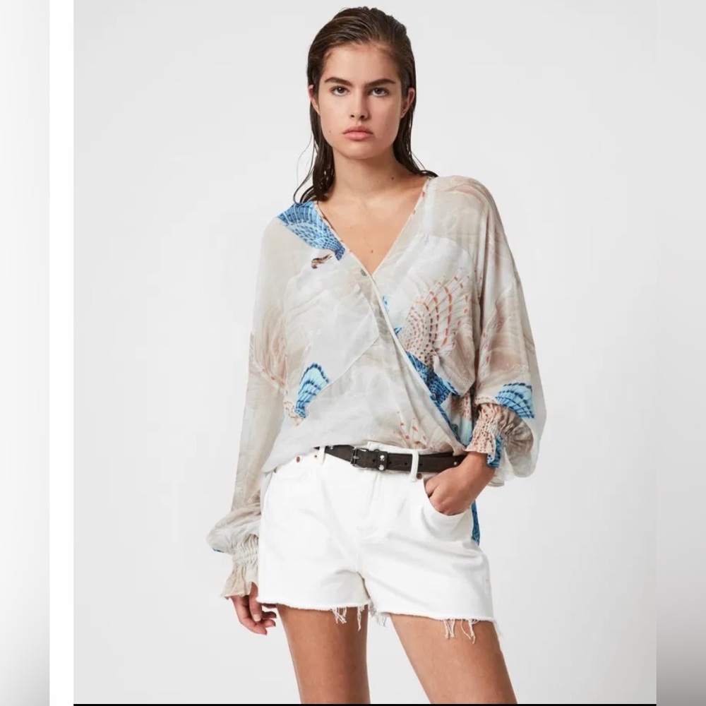 🕊️ ALLSAINTS Penny‎ Swoop Top Women’s US 6 🕊️